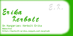 erika kerbolt business card